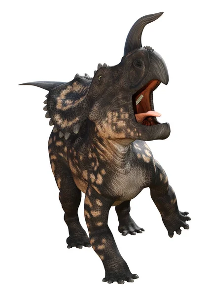 Dinossauro de renderização 3D Einiossauro em Branco — Fotografia de Stock