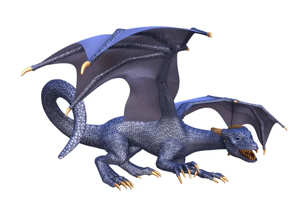 3D rendering Fantasy Dragon på vit — Stockfoto