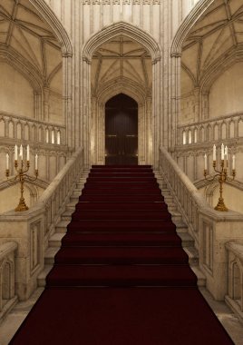 3D render peri masalı Palace