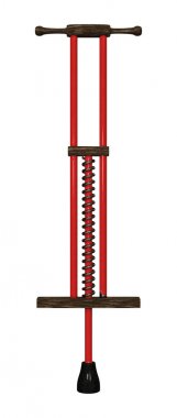 3D render Pogo Stick beyaz