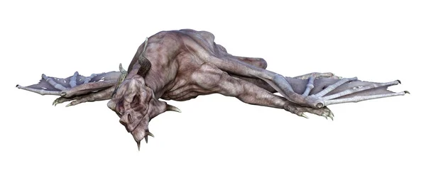 3D rendering Fantasy vámpír sárkány-fehér — Stock Fotó