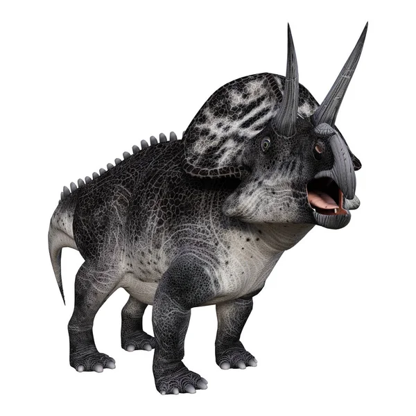 3D Rendering Dinosaur Zuniceratops on White — Stock Photo, Image