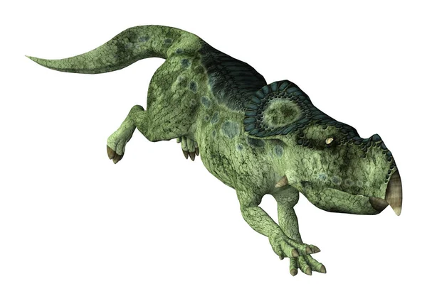 3D render dinozor Protoceratops beyaz — Stok fotoğraf