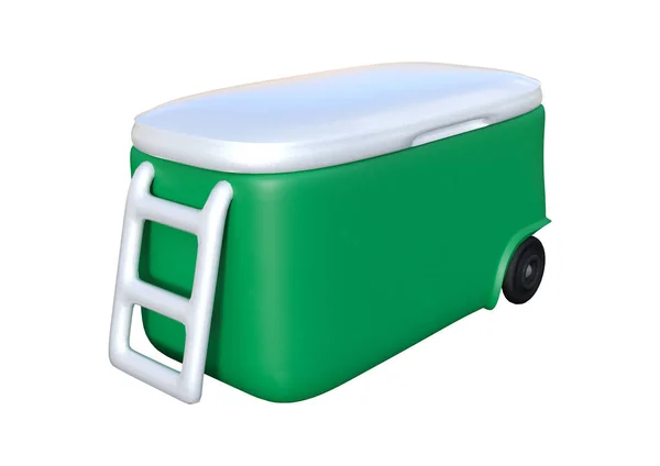 3D Rendering Cooler on White — Stock Photo, Image