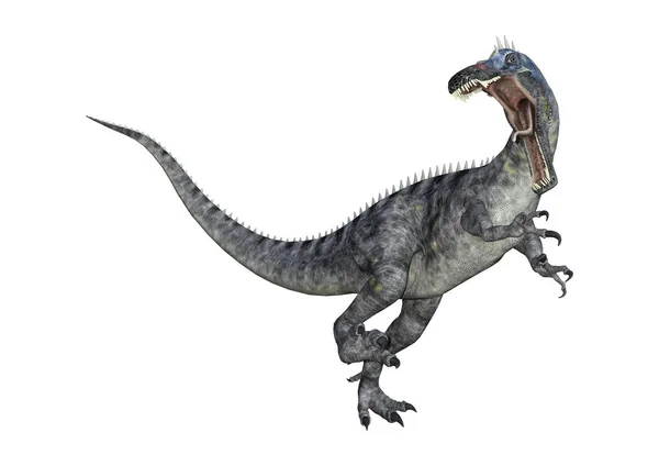 Dinosauro di rendering 3D Suchomimus su bianco — Foto Stock