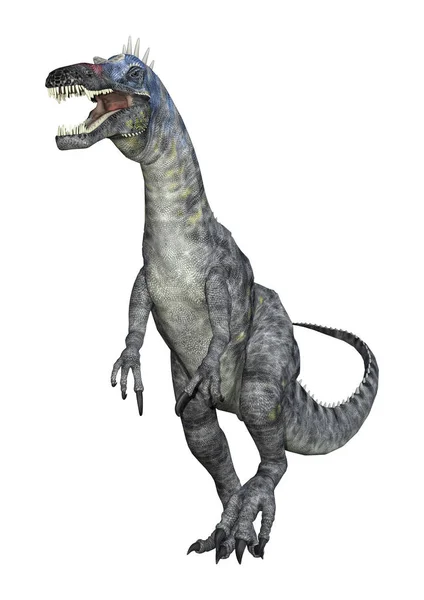 3D render dinozor Suchomimus beyaz — Stok fotoğraf