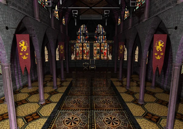 3D render Royal Hall — Stok fotoğraf