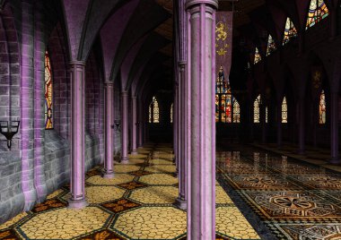 3D render Royal Hall