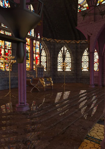 3D render Royal Hall — Stok fotoğraf