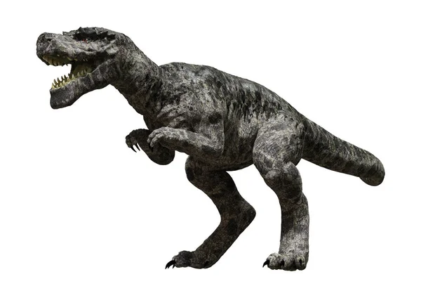 3D renderowania dinozaurów Tyrannosaurus na białym — Zdjęcie stockowe