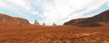 3D render çöl manzarası