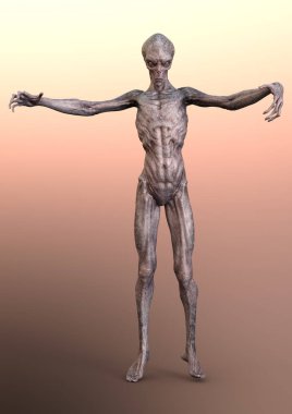 3D Hazırlama Fantezi Uzaylısı