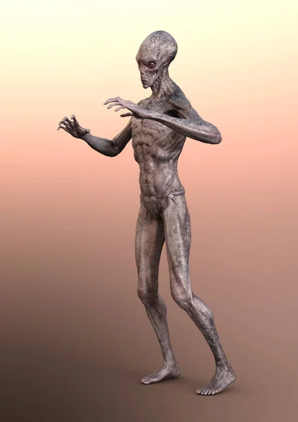 幻想科幻小说外星人的3D渲染 — 图库照片