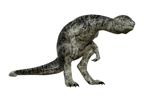 Renderização Dinossauro Tyrannosaurus Incubação Isolado Fundo Branco — Fotografia de Stock