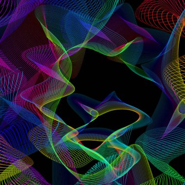 soyut stilize çizgiler, vektör