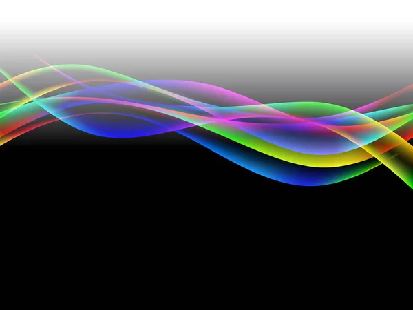 Dinamyc toku, stylizované vlny, vektor — Stockový vektor