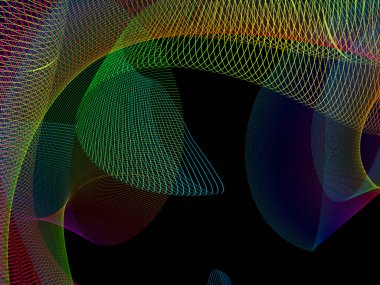 soyut stilize çizgiler, vektör