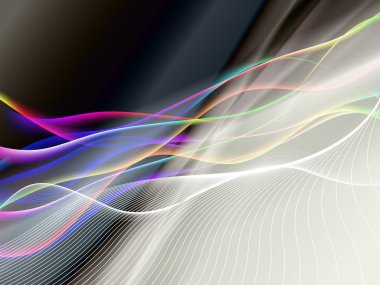 dinamyc akışı, stilize dalgalar, vektör