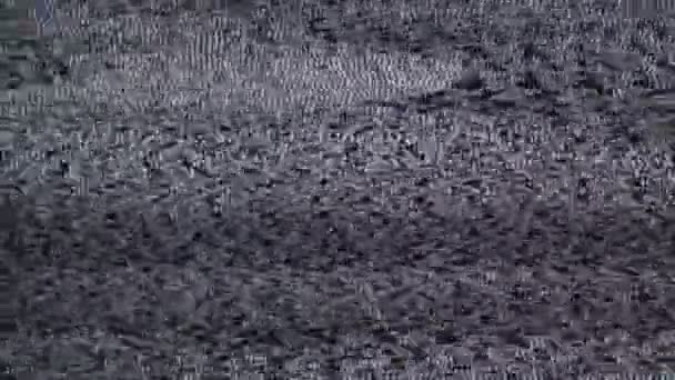 Glitch εικόνα τηλεόρασης — Αρχείο Βίντεο