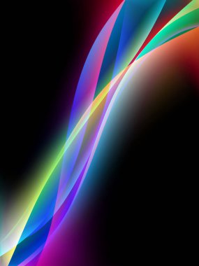 dinamyc akışı, stilize dalgalar, vektör