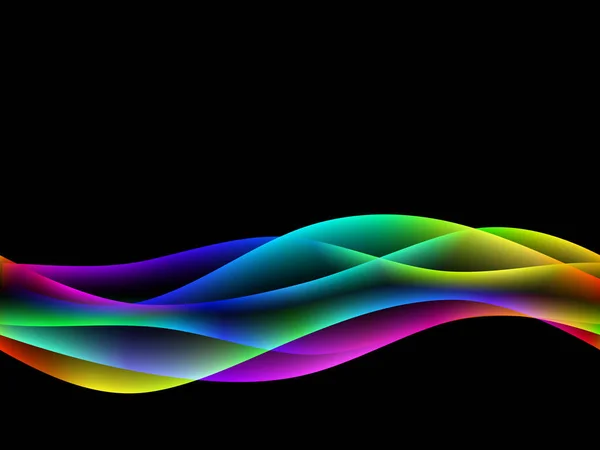 Dinamyc 流量、 程式化的波、 矢量 — 图库矢量图片