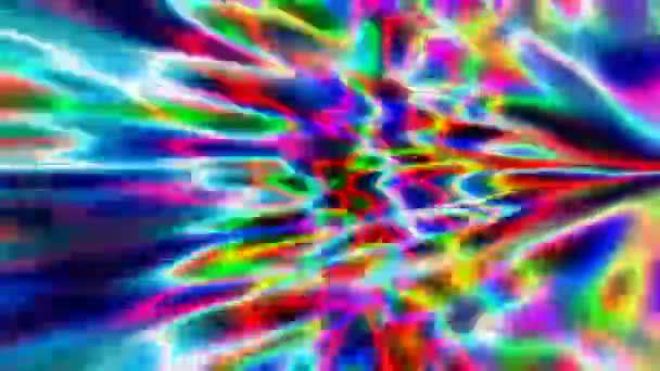 Contexte abstrait, séquences, fluides multicolores — Video