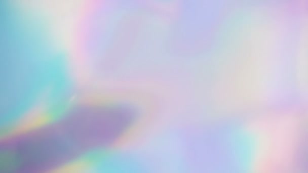Fondo de pantalla en vivo holográfico abstracto iridiscente arco iris — Vídeos de Stock
