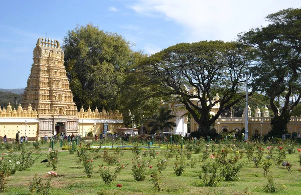 Het paleis van de tempel van Mysore in India — Stockfoto