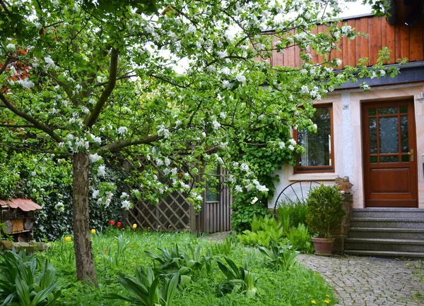 房子的围场在小德国镇 — 图库照片