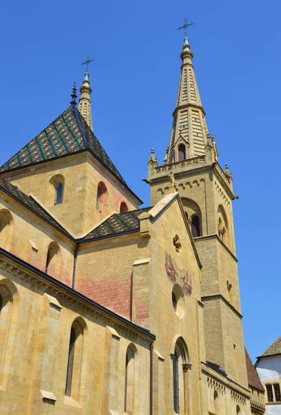 Collegiale Kerk Van Neuchatel — Stockfoto