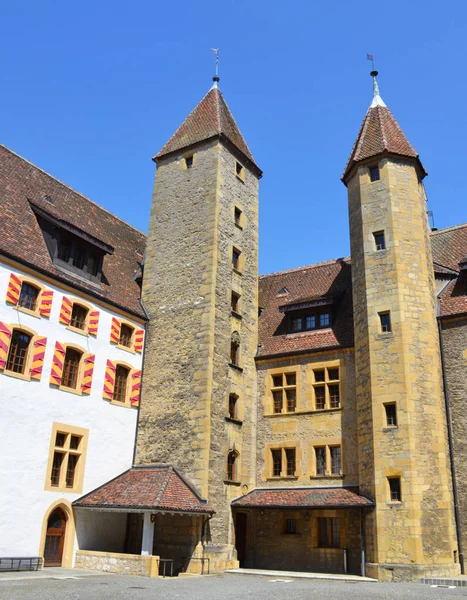 Neuchatel Castle Switzerland — Stock Photo, Image