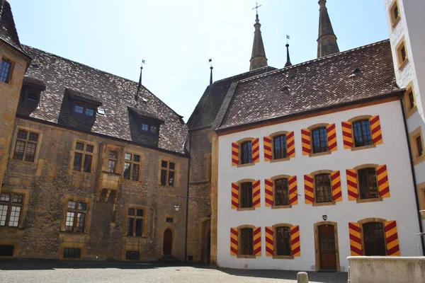 Schloss Neuchatel Schweiz — Stockfoto