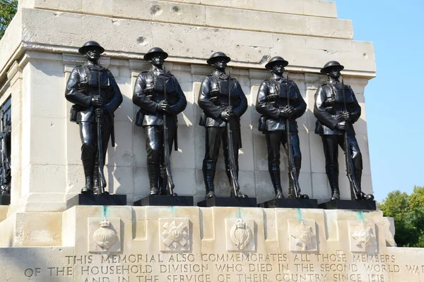 Londra Marea Britanie August 2019 Guards Division War Memorial Din — Fotografie, imagine de stoc