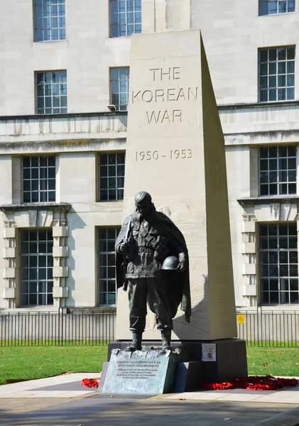 London England August 2019 Memorial Dedicated Korean War London — Stock Photo, Image