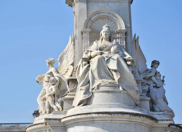 Victoria Memorial Voor Buckingham Palace Londen Rechtenvrije Stockafbeeldingen