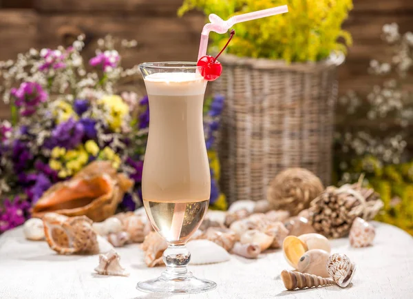 Belo coquetel alcoólico em um copo — Fotografia de Stock