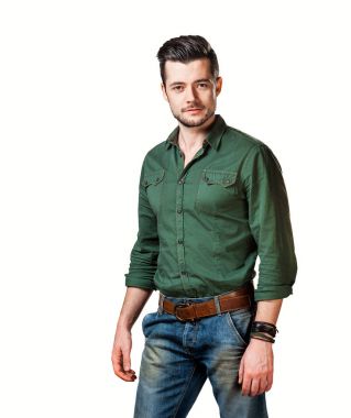 Stüdyodaki genç adam