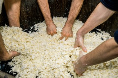 Üretim el yapımı işçilik Bufala süt ile yapılmış mozzarella