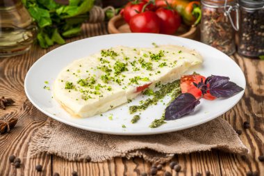 sağlıklı gıda güzel ve lezzetli yemekler bir plaka üzerinde