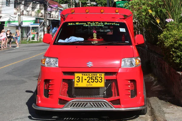 Phuket Tailandia Diciembre 2019 Tuk Tuk Taxi Tradicional Tailandés — Foto de Stock