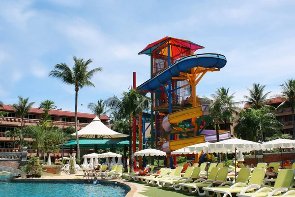 Phuket Thailand December 2019 Swimming Pool Water Slides Phuket Orchid — 스톡 사진