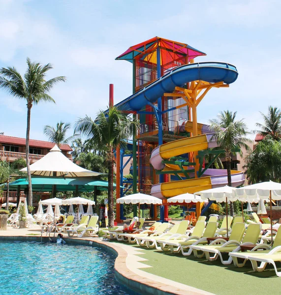 Phuket Thailand December 2019 Swimming Pool Water Slides Phuket Orchid — 스톡 사진