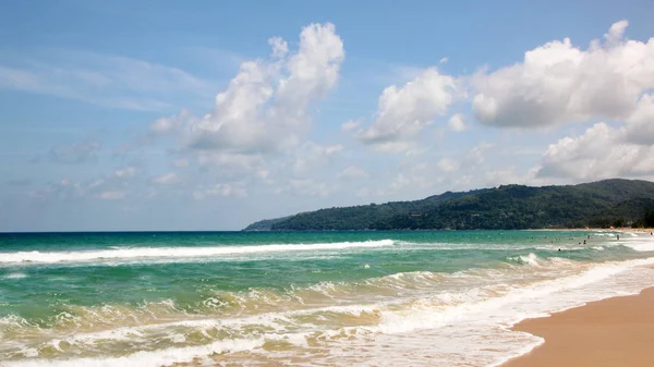 Karon Beach Jasného Dne Phuket Thajsko — Stock fotografie