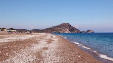 Afandou plajı, Akdeniz, Rodos, Yunanistan
