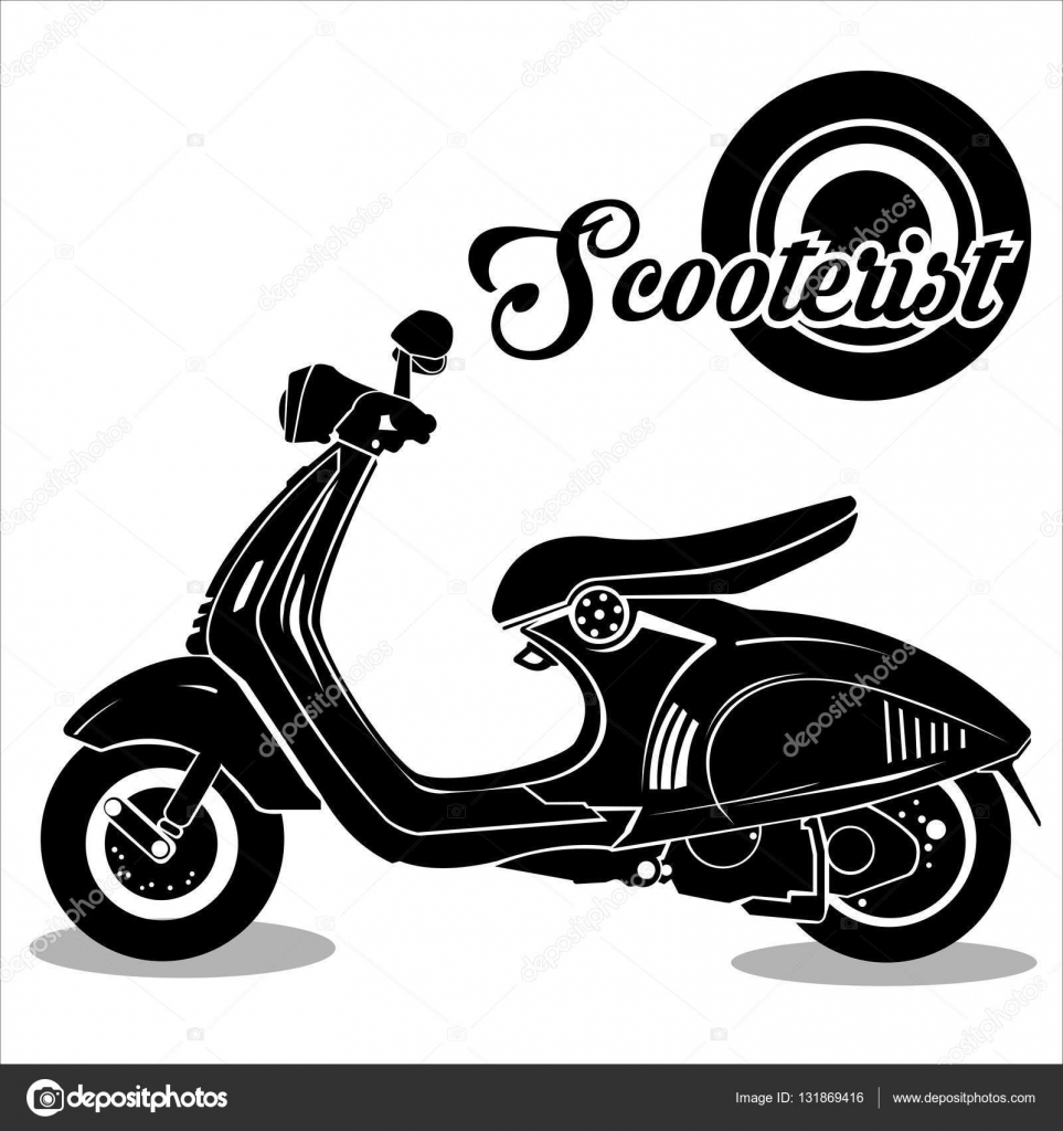 Download Vector motorcycle silhouette — Stock Vector © SUHENDRA79 #131869416