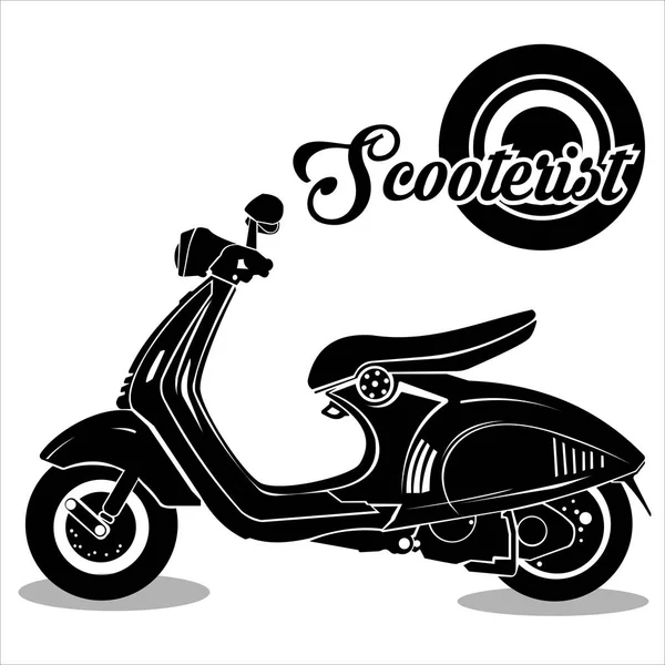 Vektor motorcykel siluett — Stock vektor