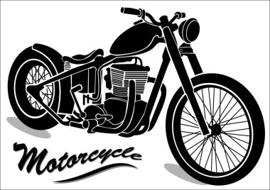 vektör eski motosiklet