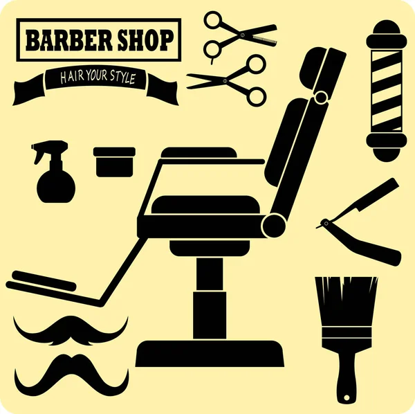 Wektor ikona dla zakładów fryzjerskich — Wektor stockowy