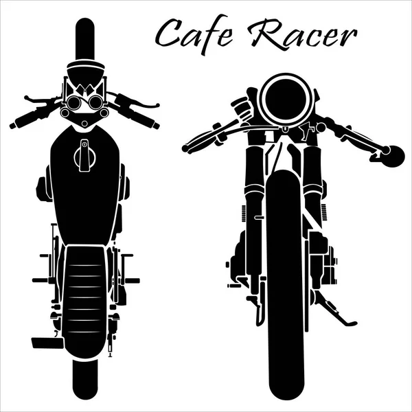 Silueta de motocicleta vectorial — Vector de stock