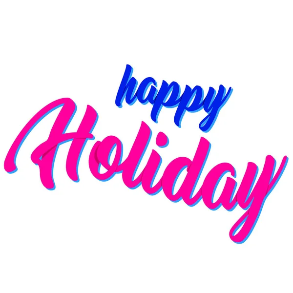 Kép a happy holiday — Stock Vector